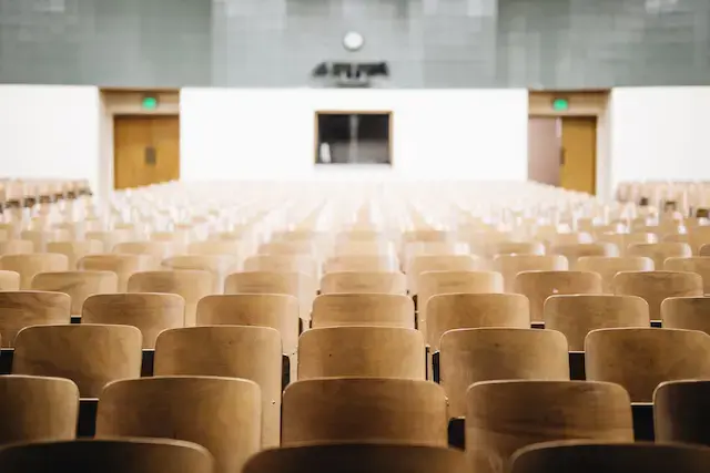 An auditorium featured by Kurukshetra University Online